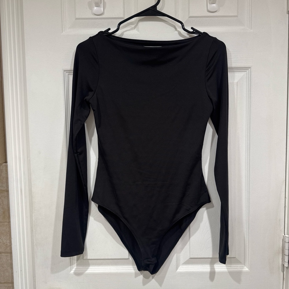 H&M Black Long Sleeve Bodysuit
